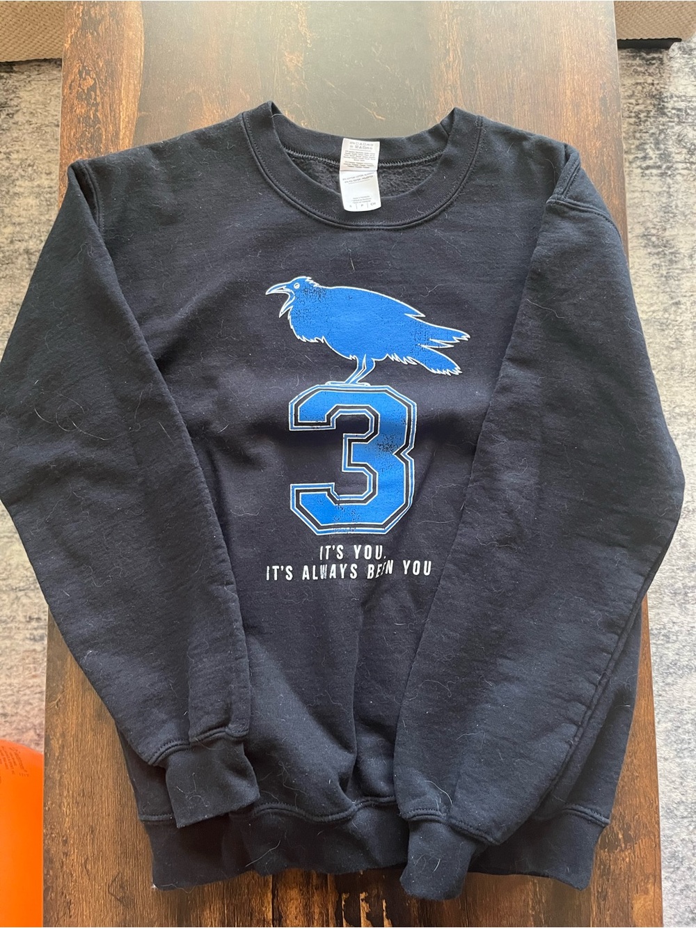 One Tree Hill Sweatshirt with Blue Raven & Number 3 Graphic